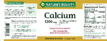Nature's Bounty Calcium 1200 mg / Plus 1000 IU Vitamin D3 - mineral supplement