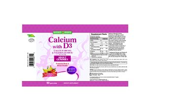 Nature's Bounty Calcium With D3 Peach, Banana & Cherry - supplement