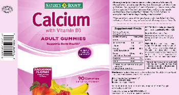 Nature's Bounty Calcium With Vitamin D3 Peach, Banana & Cherry - supplement