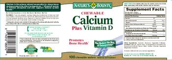 Nature's Bounty Chewable Calcium Plus Vitamin D - mineral supplement