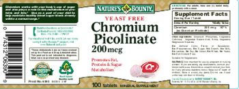 Nature's Bounty Chromium Picolinate 200 mcg - mineral supplement