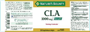 Nature's Bounty CLA 1000 mg - supplement