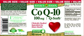 Nature's Bounty Co Q-10 100 mg - supplement