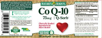 Nature's Bounty Co Q-10 75 mg - supplement