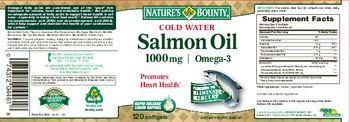 Nature's Bounty Cold Water Salmon Oil 1000 mg - supplement