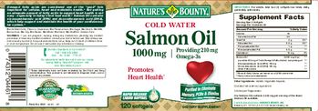 Nature's Bounty Cold Water Salmon Oil 1000 mg - supplement