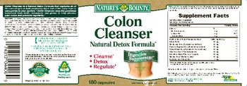 Nature's Bounty Colon Cleanser - digestive supplement