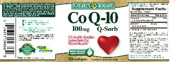 Nature's Bounty CoQ-10 100 mg - supplement