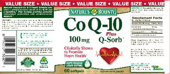Nature's Bounty CoQ-10 100 mg Plus Q-Sorb - supplement
