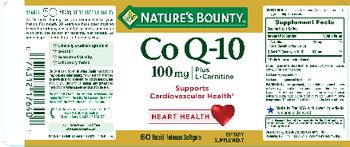 Nature's Bounty CoQ10 100 mg Plus L-Carnitine - supplement