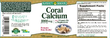 Nature's Bounty Coral Calcium Plus Vitamin D3 & Magnesium - mineral supplement