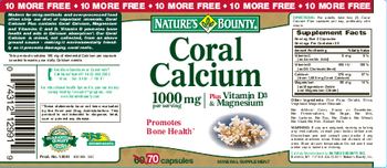 Nature's Bounty Coral Calcium Plus Vitamin D3 & Magnesium - mineral supplement