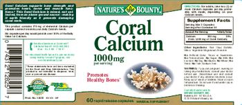 Nature's Bounty Coral Calcium - mineral supplement