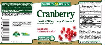 Nature's Bounty Cranberry Plus Vitamin C - herbal supplement