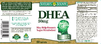 Nature's Bounty DHEA 50 mg - supplement