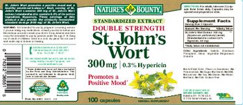 Nature's Bounty Double Strength St. John's Wort 300 mg - herbal supplement