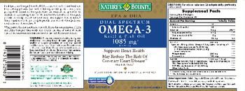 Nature's Bounty Dual Spectrum Omega-3 Krill & Fish Oil 1085 mg - supplement