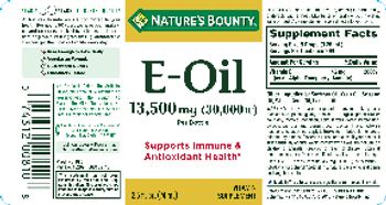 Nature's Bounty E-Oil 13,500 mg (30,000 IU) - vitamin supplement