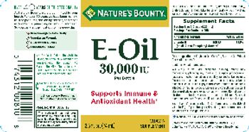 Nature's Bounty E-Oil - vitamin supplement