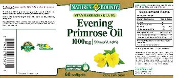 Nature's Bounty Evening Primrose Oil 1000 mg - herbal supplement