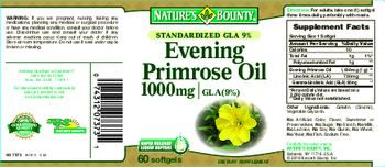 Nature's Bounty Evening Primrose Oil 1000 mg - supplement