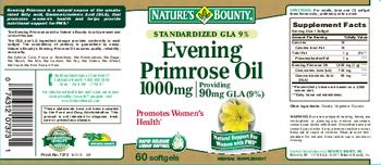Nature's Bounty Evening Primrose Oil 1000 mg - herbal supplement