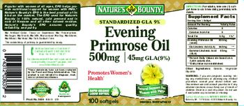 Nature's Bounty Evening Primrose Oil 500 mg - herbal supplement