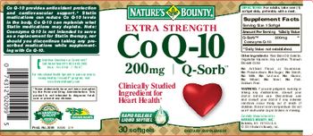Nature's Bounty Extra Strength Co-Q10 200 mg Q-Sorb - supplement