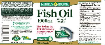 Nature's Bounty Fish Oil 1000 mg - supplement