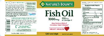 Nature's Bounty Fish Oil 1000 mg / 300 mg Of Omega-3 - supplement