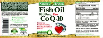 Nature's Bounty Fish Oil 1000mg Plus Co Q-10 - supplement
