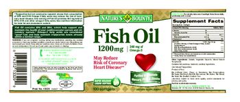 Nature's Bounty Fish Oil 1200 mg - supplement