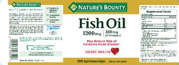 Nature's Bounty Fish Oil 1200 mg - supplement