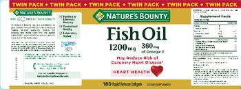 Nature's Bounty Fish Oil 1200 mg - supplement