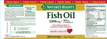 Nature's Bounty Fish Oil 1200 mg - supplement