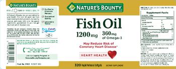 Nature's Bounty Fish Oil 1200 mg / 360 mg Of Omega-3 - supplement