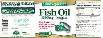 Nature's Bounty Fish Oil 1200 mg - supplement