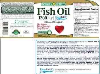 Nature's Bounty Fish Oil 1200 mg - supplement