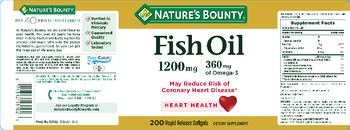 Nature's Bounty Fish Oil 1200 mg - supplement