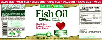 Nature's Bounty Fish Oil 1200 mg - supplement