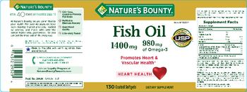 Nature's Bounty Fish Oil 1400 mg - supplement