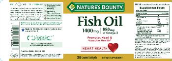 Nature's Bounty Fish Oil 1400 mg - supplement