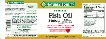 Nature's Bounty Fish Oil 2400 mg - supplement