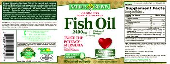 Nature's Bounty Fish Oil 2400 mg - supplement