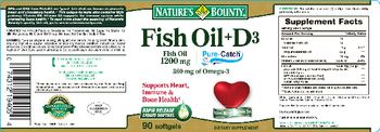 Nature's Bounty Fish Oil + D3 - supplement