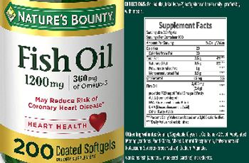Nature's Bounty Fish Oil - supplement