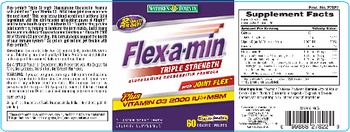 Nature's Bounty Flex-A-Min Triple Strength Glucosamine Chondroitin Formula With Joint Flex - supplement