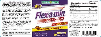 Nature's Bounty Flex-A-Min Triple Strength Glucosamine Chondroitin Formula With Joint Flex Plus Vitamin D3 2000 IU - glucosamine chondroitin supplement