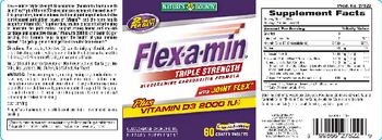 Nature's Bounty Flex-A-Min Triple Strength Glucosamine Chondroitin Formula With Joint Flex - glucosamine chondroitin supplement