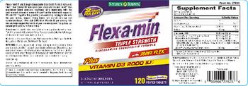 Nature's Bounty Flex-A-Min Triple Strength Glucosamine Chondroitin With Joint Flex - glucosamine chondroitin supplement